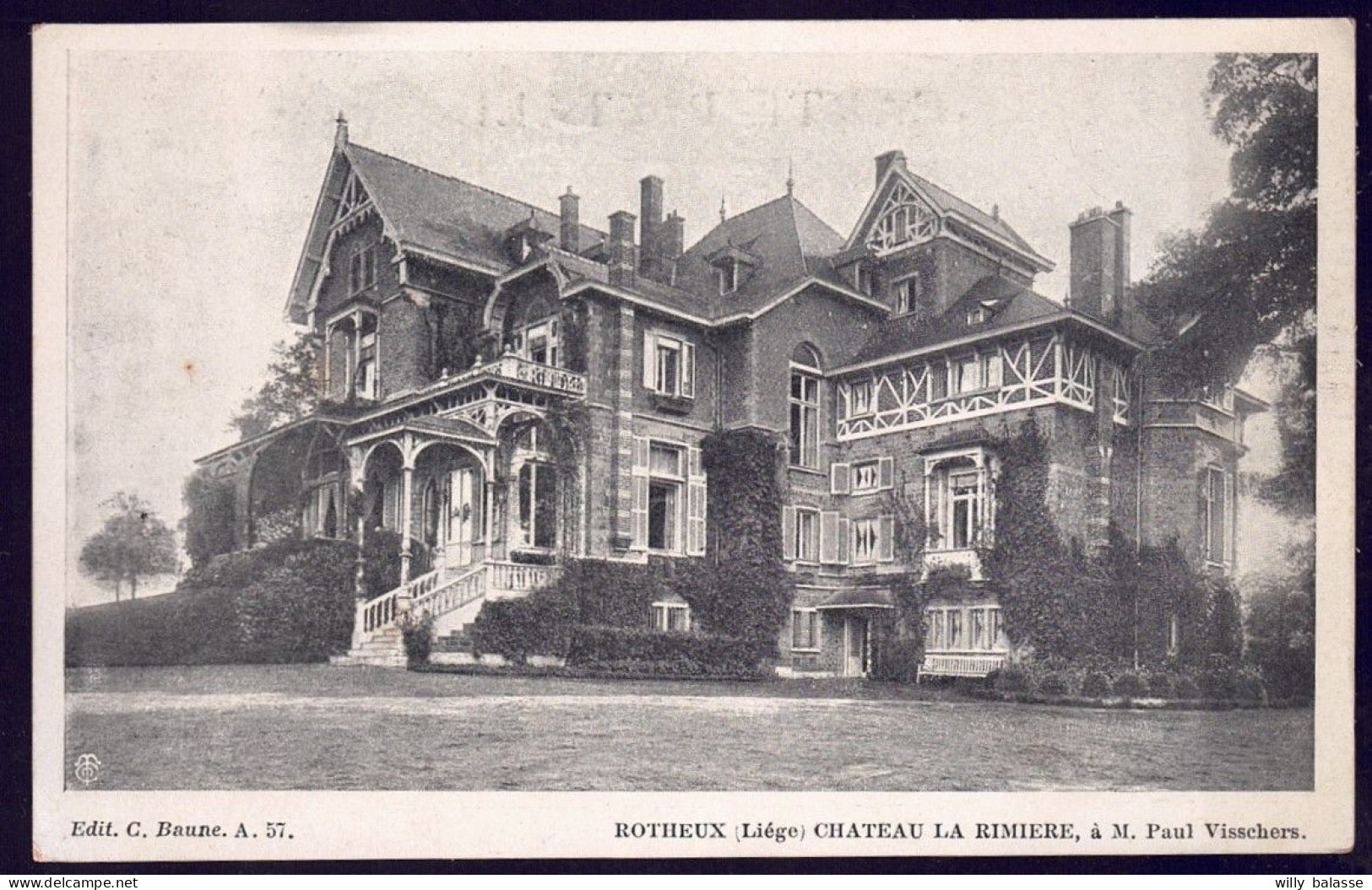 +++ CPA - ROTHEUX - Liège - Neupré - Château La Rimière - Mr P. Visschers // - Neupre