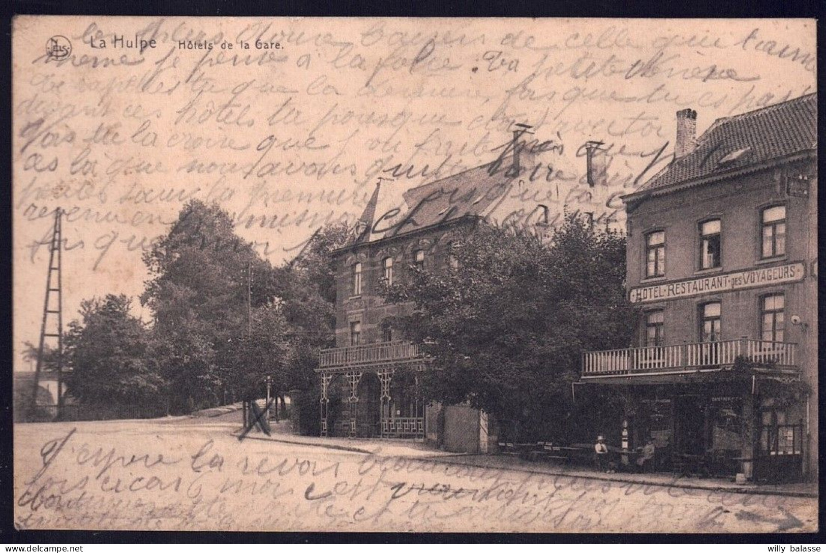 +++ CPA - LA HULPE - Hôtels De La Gare // - La Hulpe