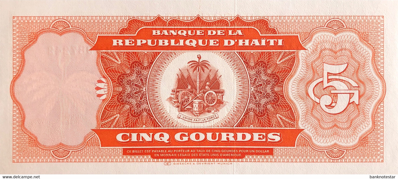 Haiti 5 Gourdes, P-246 (1987) - UNC - Haïti