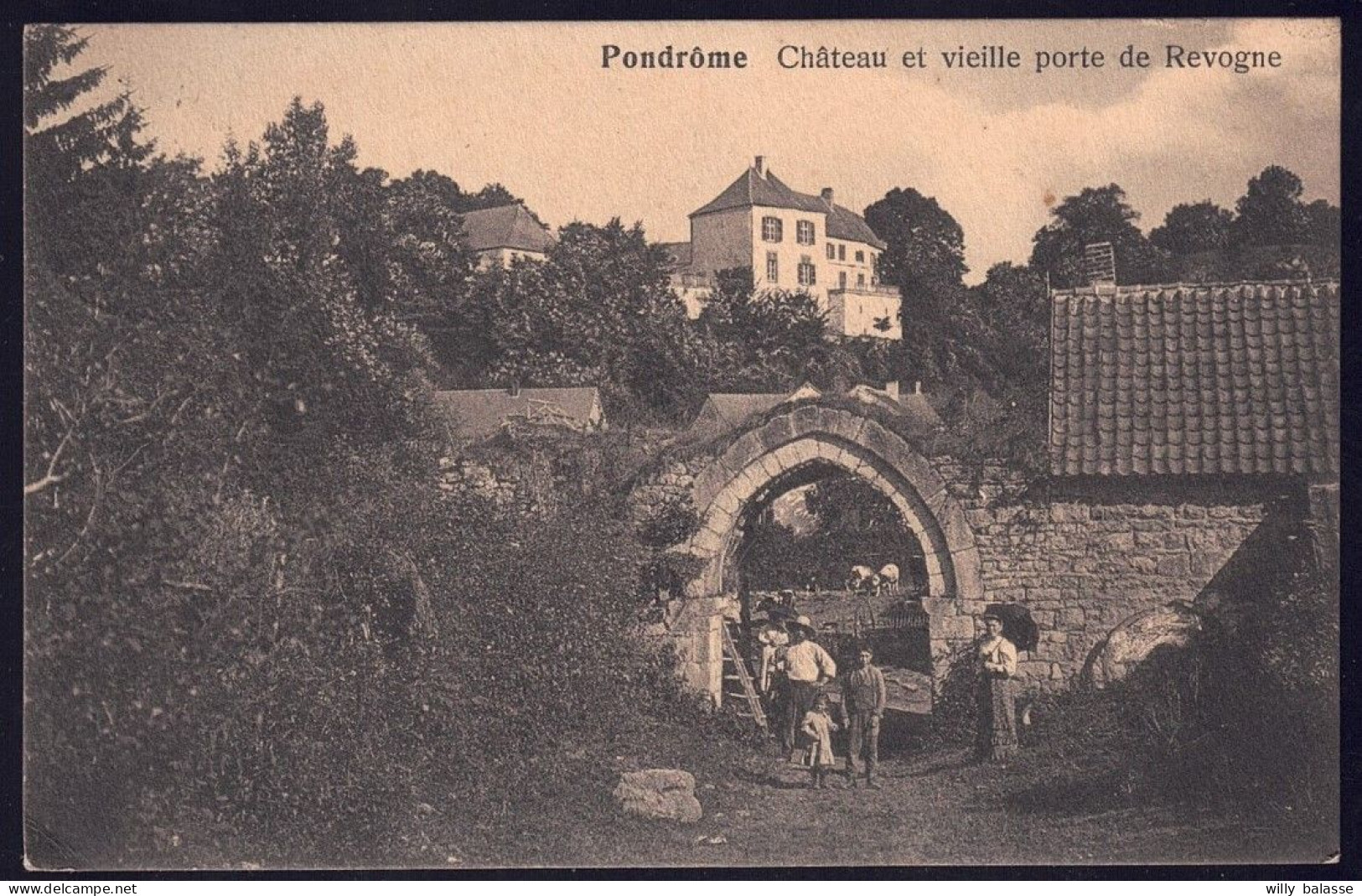 +++ CPA - PONDROME - Château Et Vieille Porte De Revogne - Carte Animée  // - Beauraing