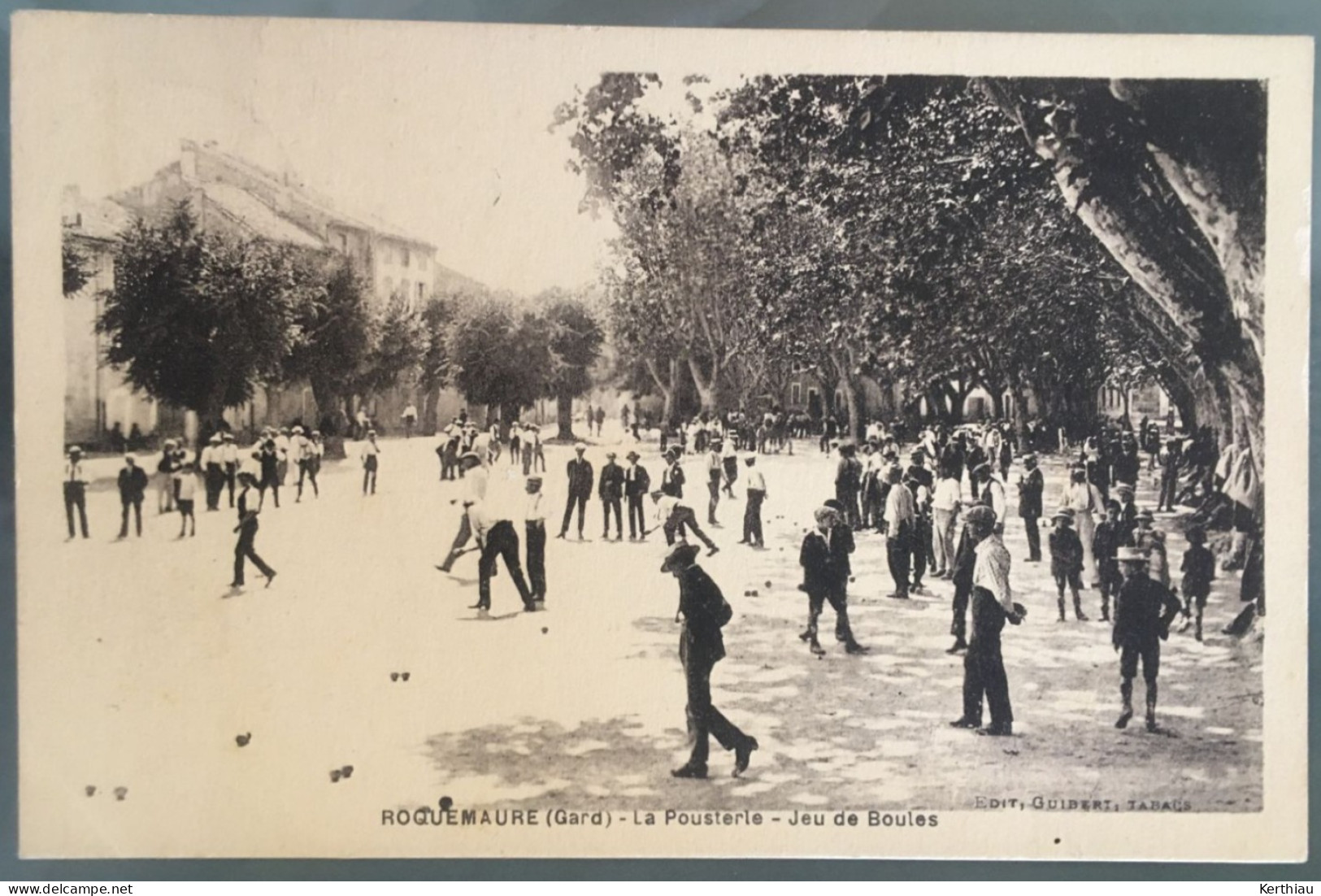 Roquemaure - La Pousterle - Jeu De Boules. TRES ANIMEE. Circulée 1934 - Roquemaure