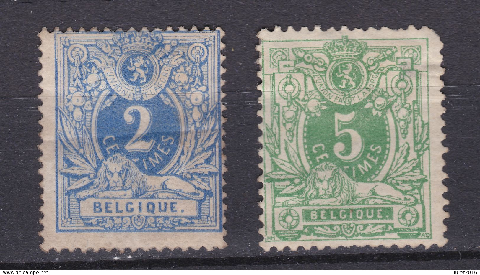 N° 27 X  Et 45 X : SECOND CHOIX Neuf Avec Gomme + Charniere - 1869-1888 Lying Lion