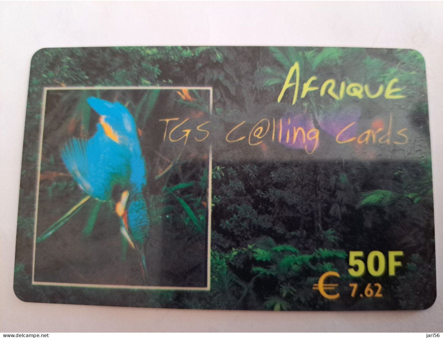 FRANCE/FRANKRIJK  / AFRIQUE / BIRD  /   / 50FF € 7,62 PREPAID  USED    ** 14001** - Per Cellulari (telefonini/schede SIM)