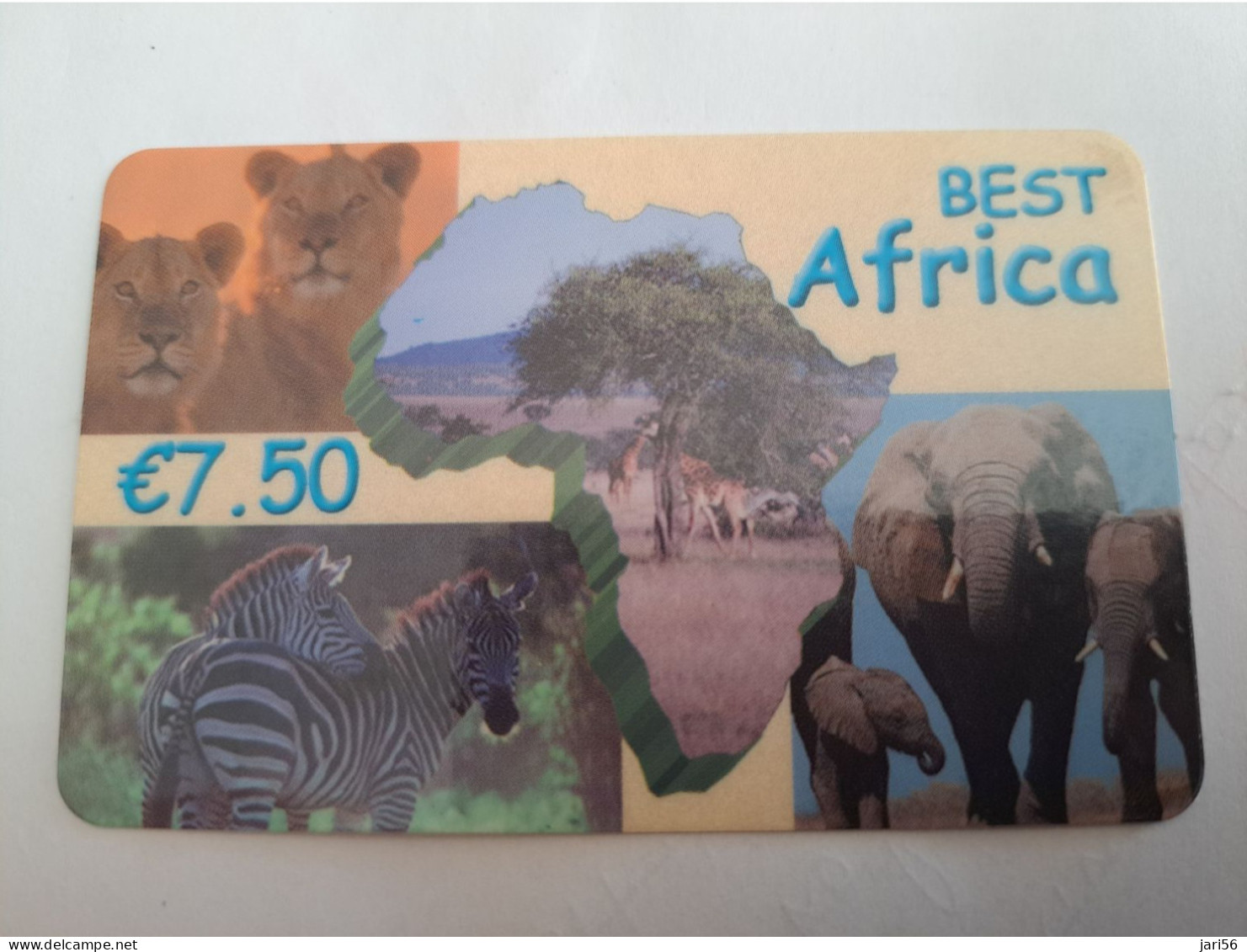 FRANCE/FRANKRIJK  / AFRIQUE / ELEPHANT /  € 7,50 PREPAID  USED    ** 14002** - Prepaid: Mobicartes