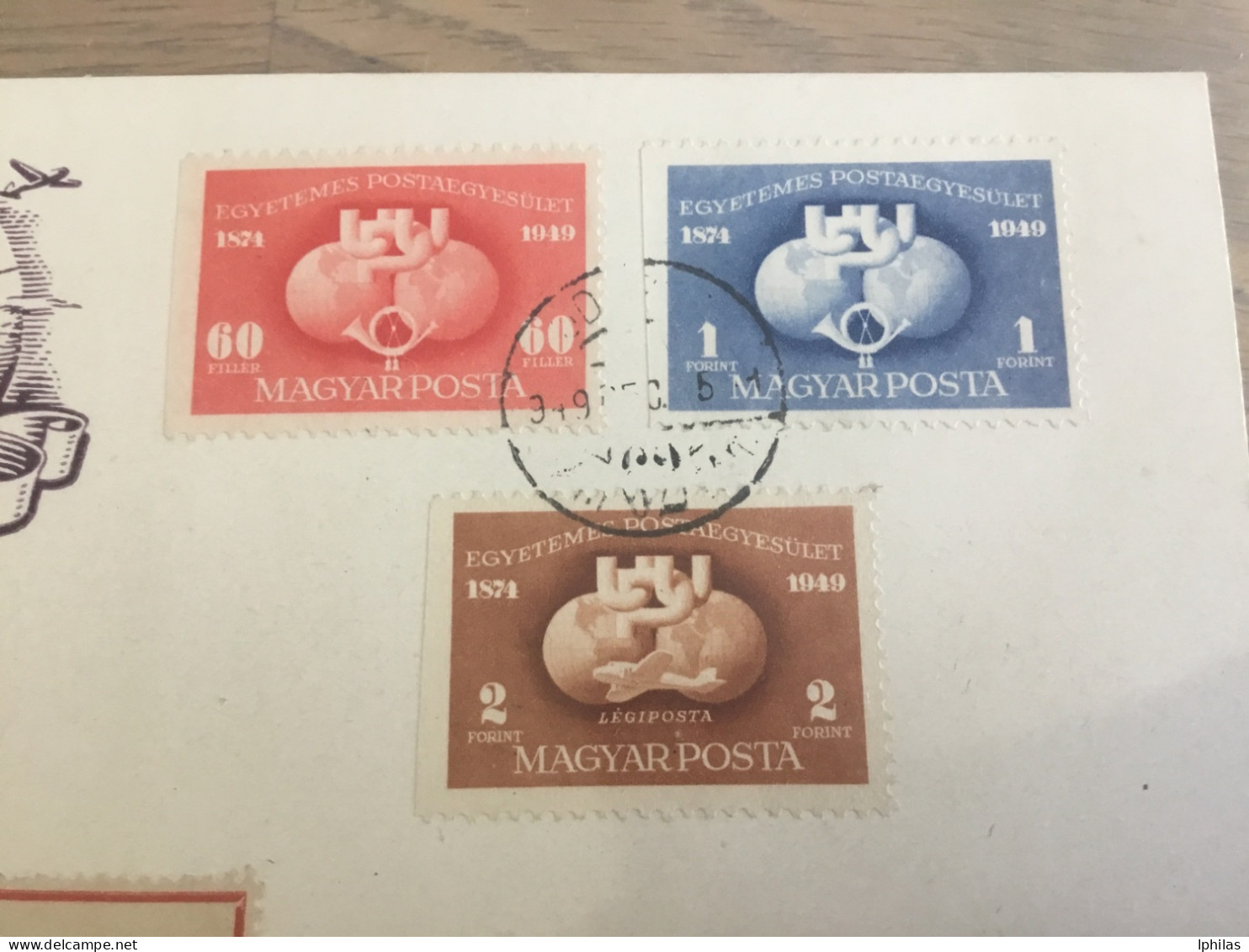 Ungarn 1949 Links Ungezähnt !!!!! - Storia Postale