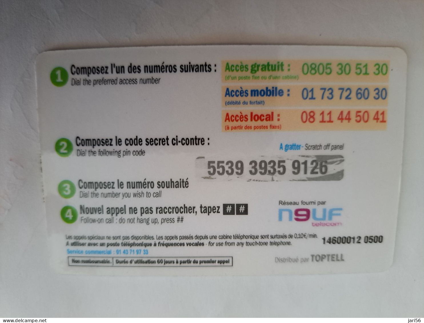 FRANCE/FRANKRIJK  / MAXI TEMPS/ COINS ON CARD/ EURO COIN / € 3,50 /  PREPAID  / USED   ** 14007** - Mobicartes (GSM/SIM)
