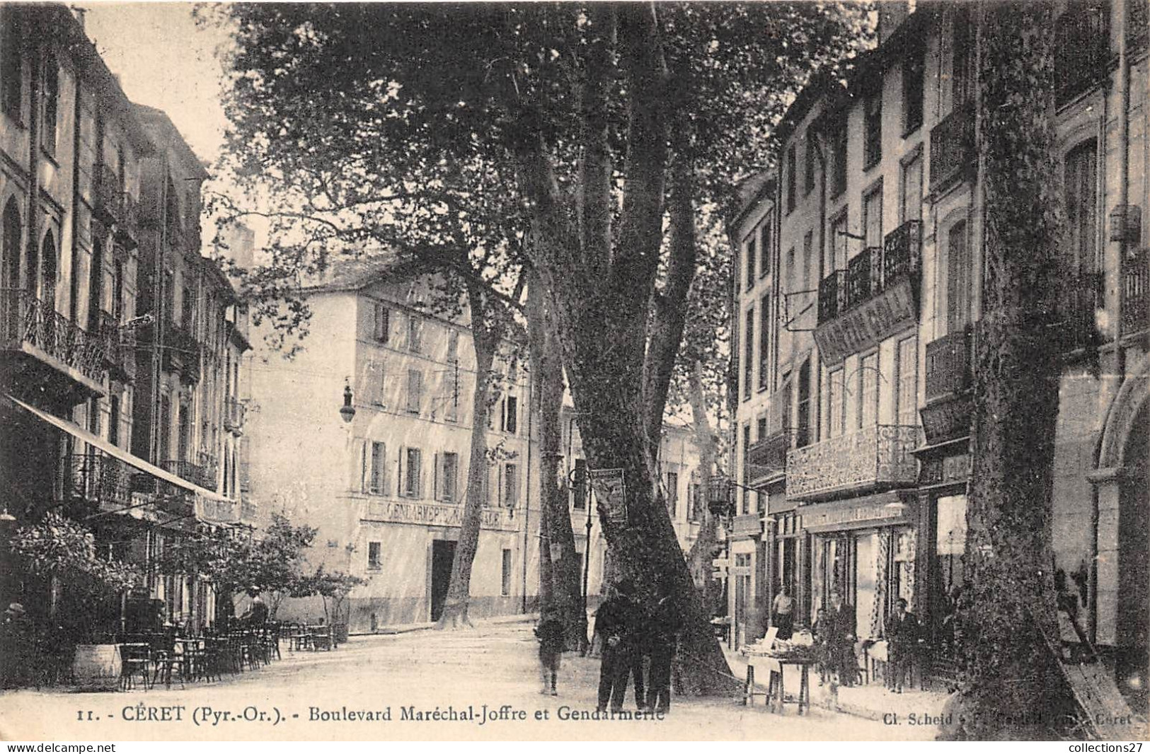 66-CERET- BOULEVARD MARECHAL JOFFRE ET GENDARMERIE - Ceret