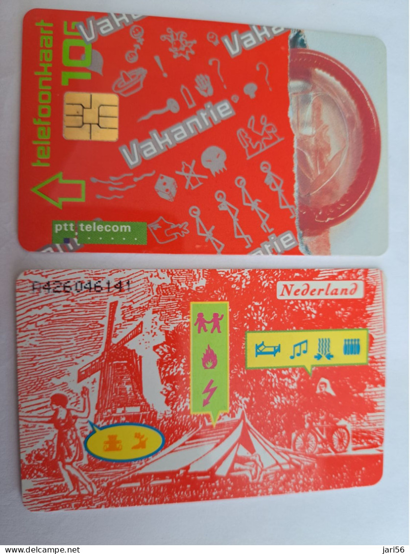 NETHERLANDS CHIPCARD / HFL 10 ,- HOLIDAY/ CONDOM/ SAFE SEX/     - USED CARD  ** 14009** - Publiques