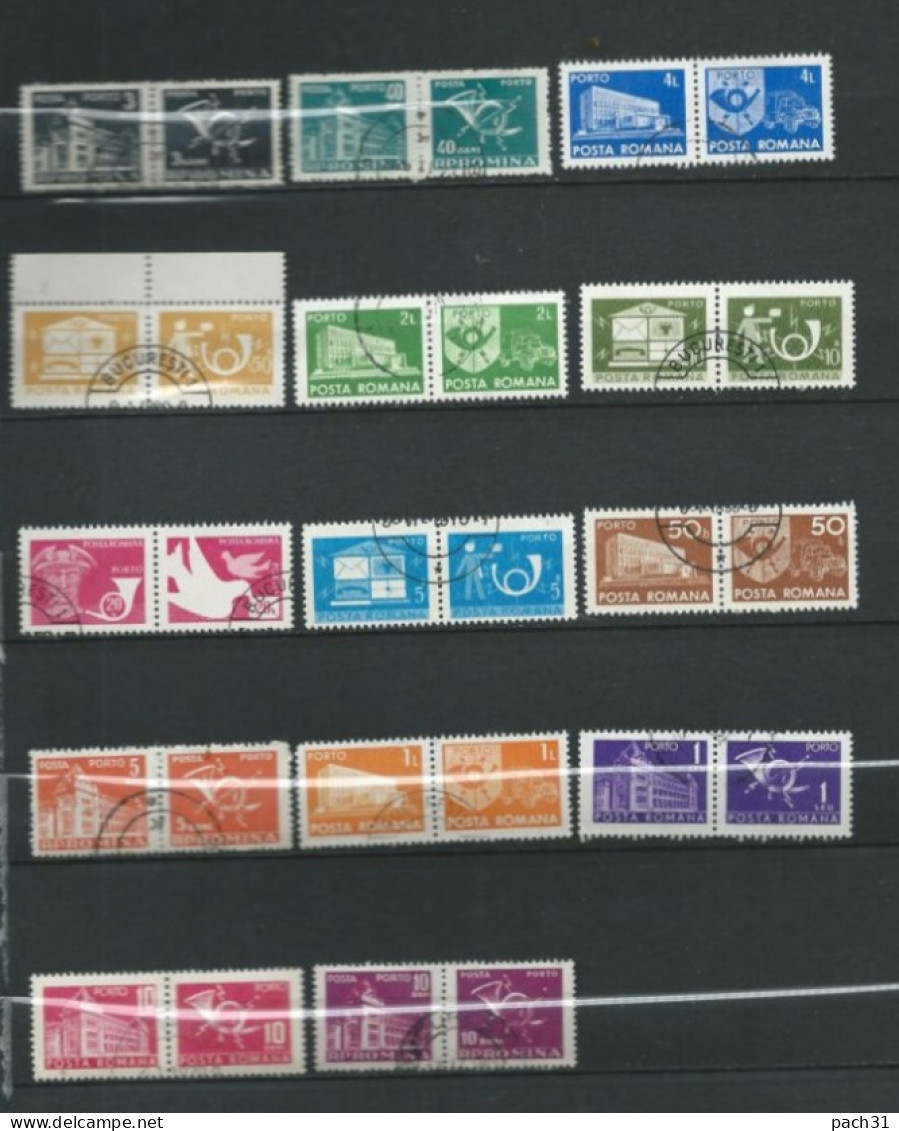 Roumanie  Lot De Timbres Oblitérés  Service - Officials