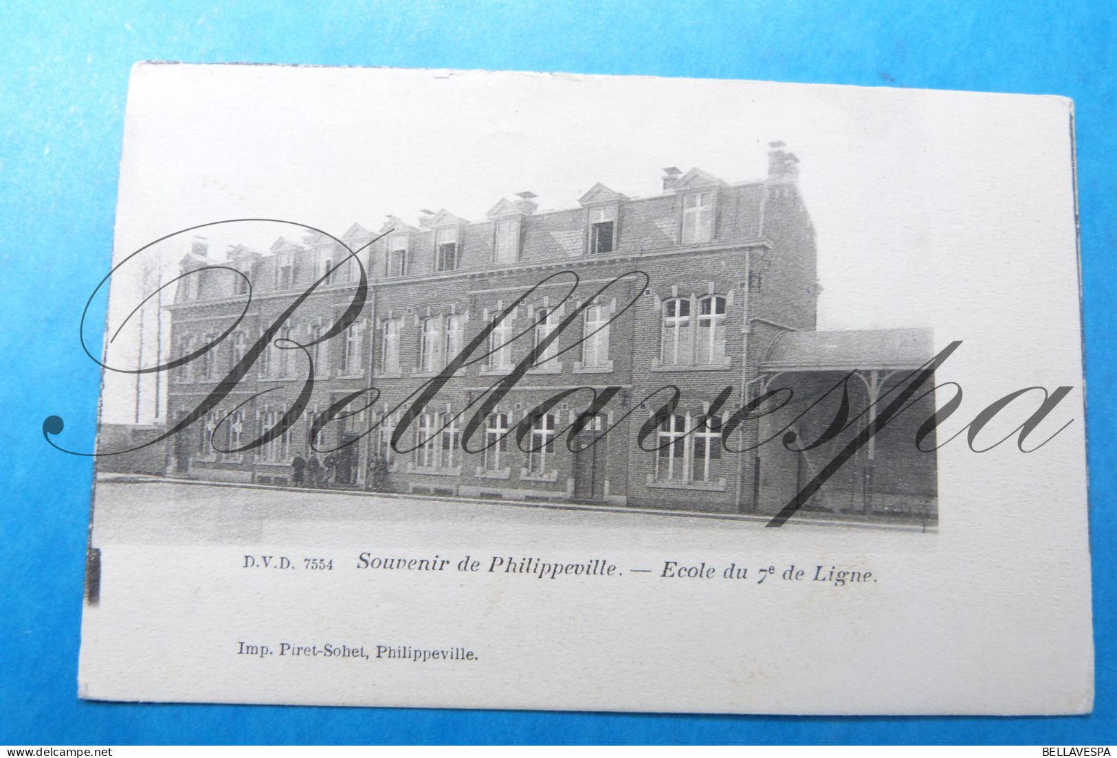 Philippeville Ecole Du 7 E Ligne  D.V.D 7554 Impr Piret - Philippeville