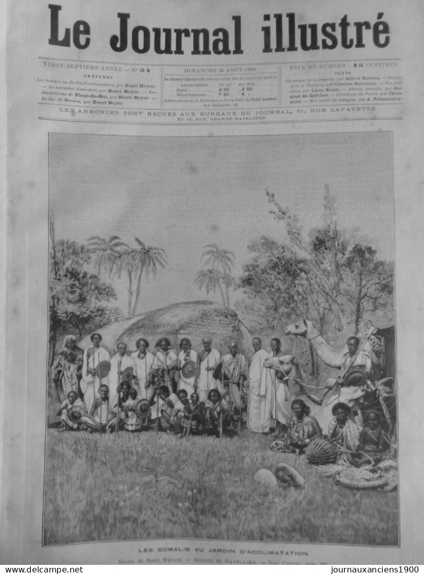 1878 ZOO HUMAIN AFRIQUE ZOULOU SOMALIS NUBIEN SENEGALAIS 4 JOURNAUX ANCIENS - Other & Unclassified