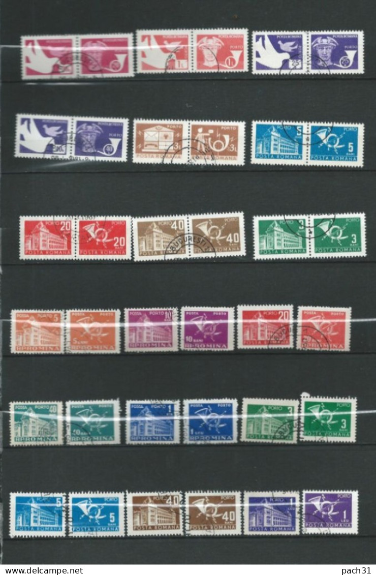 Roumanie  Lot De Timbres Oblitérés  Service - Dienstmarken