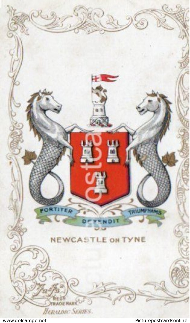 NEWCASTLE ON TYNE HERALDIC SERIES OLD COLOUR POSTCARD JAJA CHESHIRE CREST - Newcastle-upon-Tyne