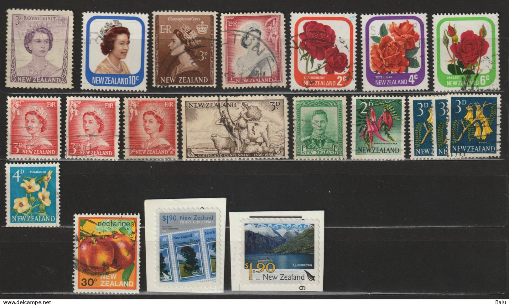 Neuseeland Posten 15 Verschiedener Gestempelter Und 2 Ungebrauchter 1,90 $ Marken - Collections, Lots & Series