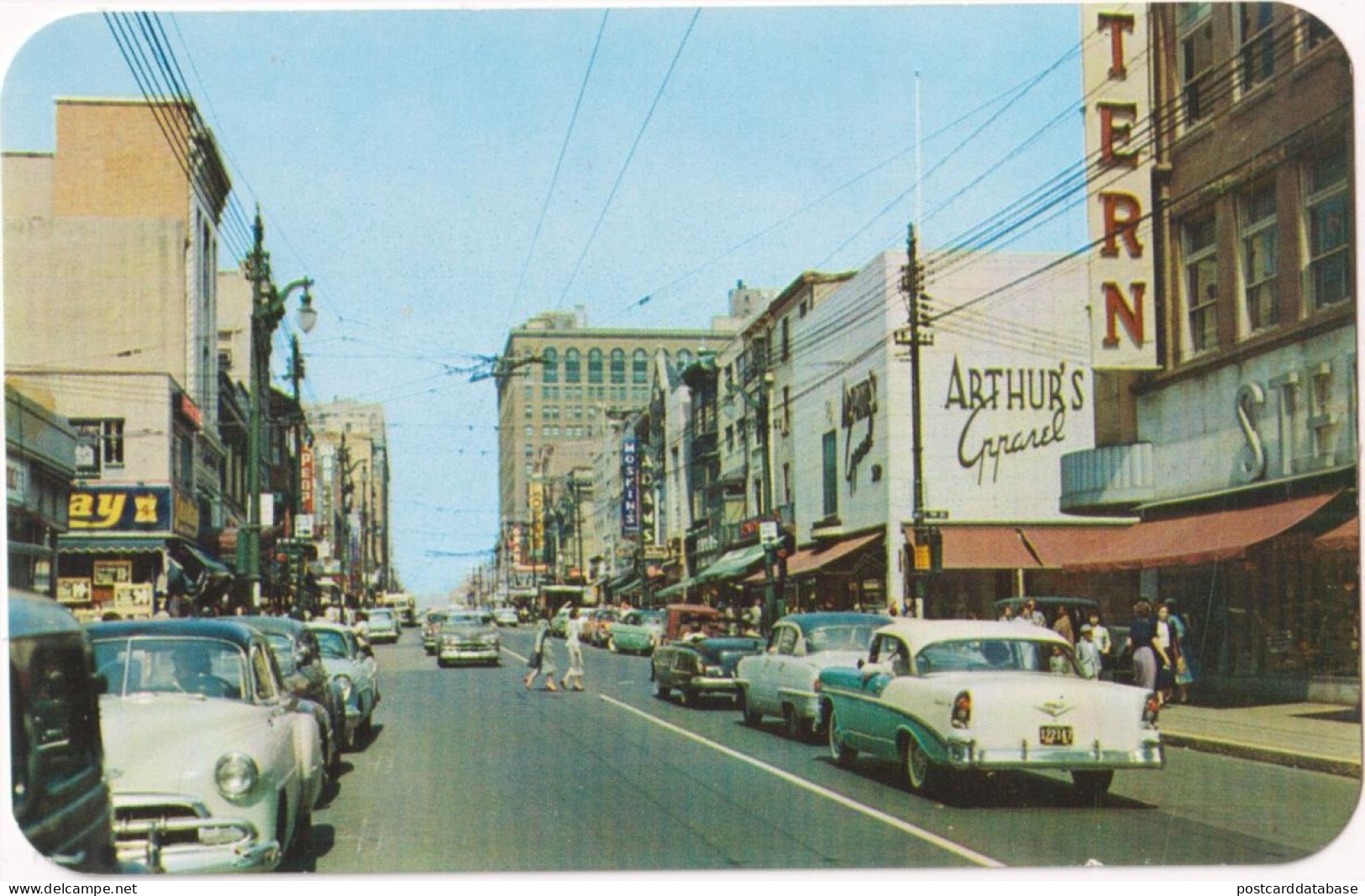 Wilmington, Del. - Looking North On Market - & Old Cars - Andere & Zonder Classificatie