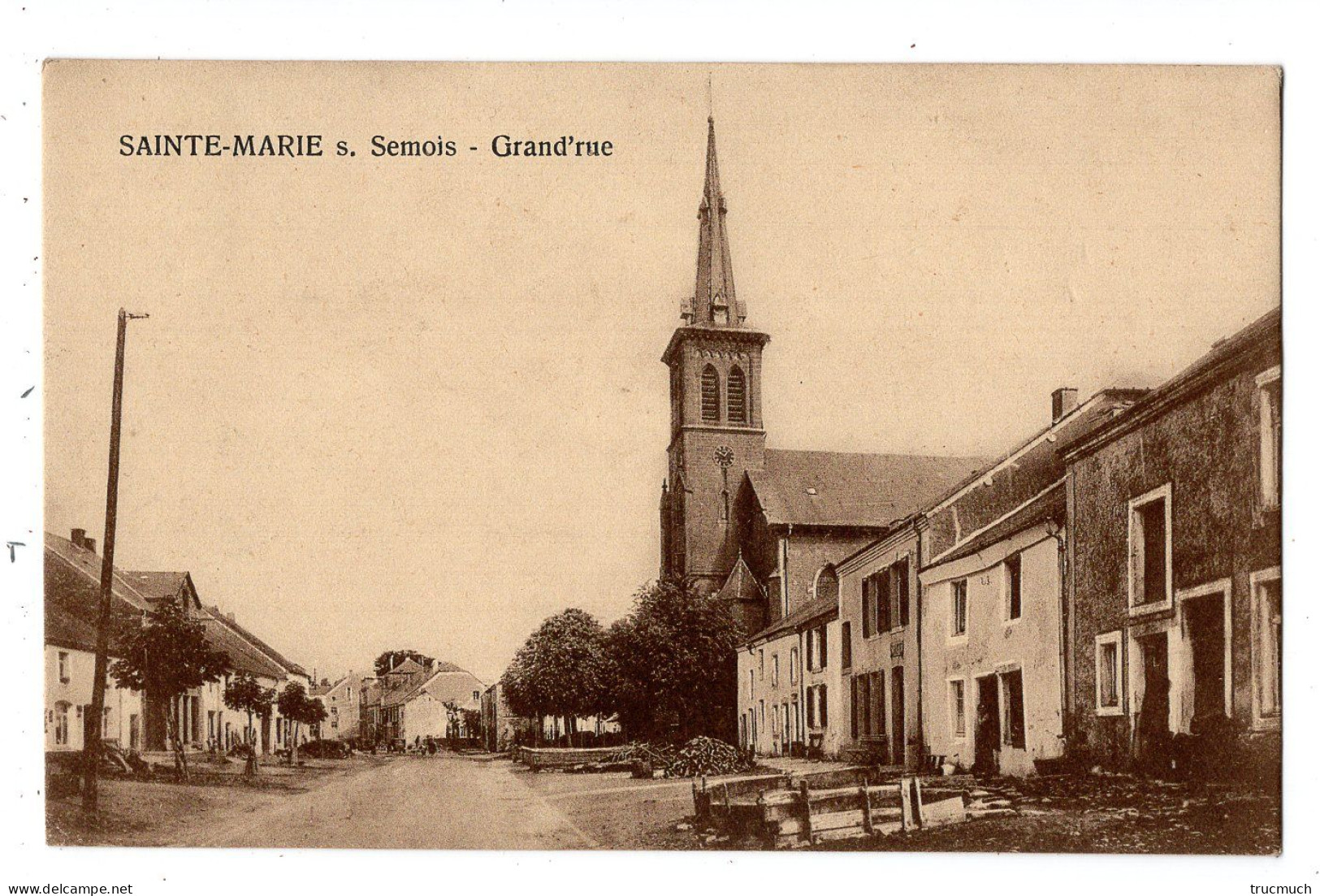 SAINTE - MARIE - SUR - SEMOIS  -  Grand'rue  *voir Oblitération "griffe"* - Etalle