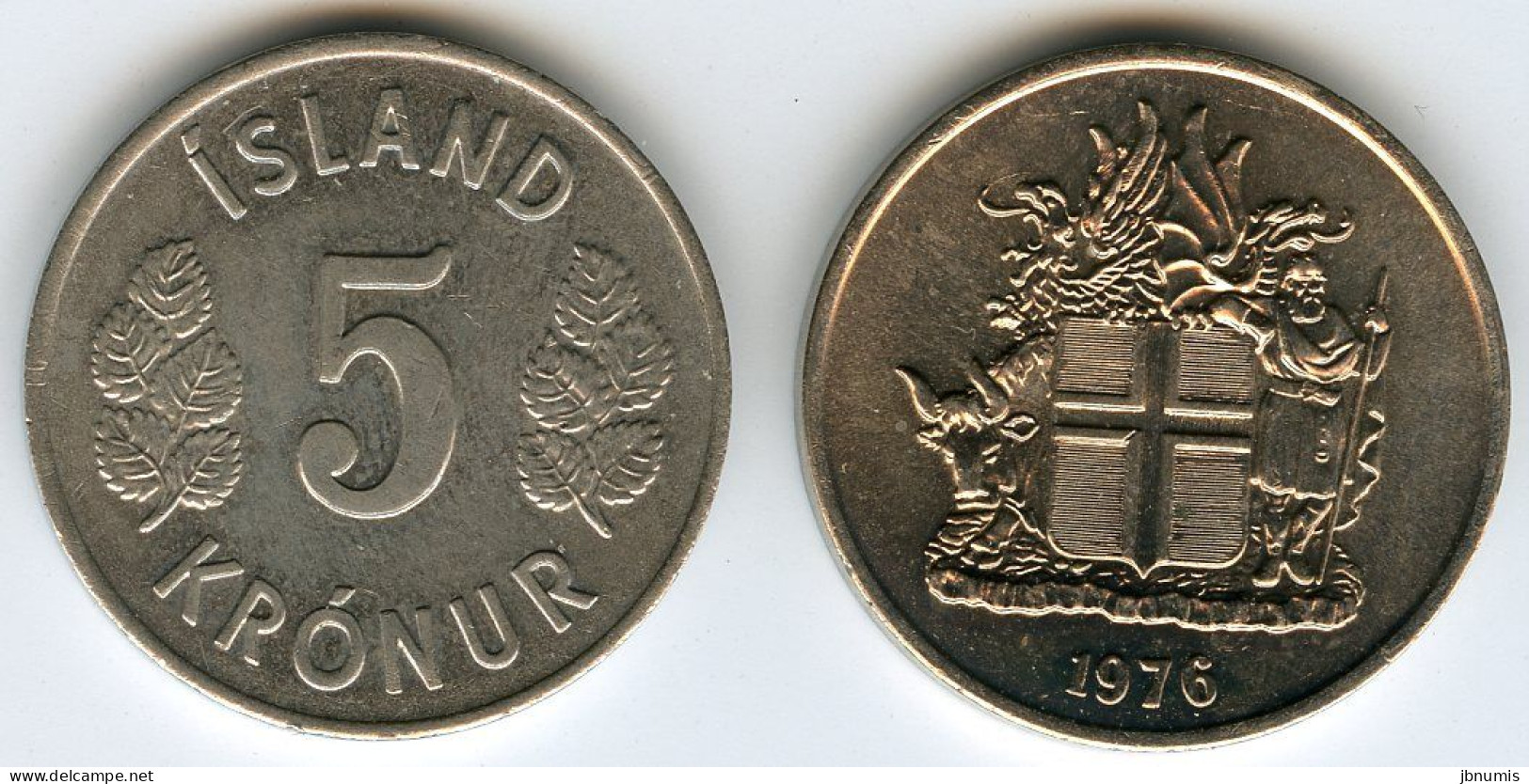 Islande Iceland 5 Kronur 1976 UNC KM 18 - Iceland