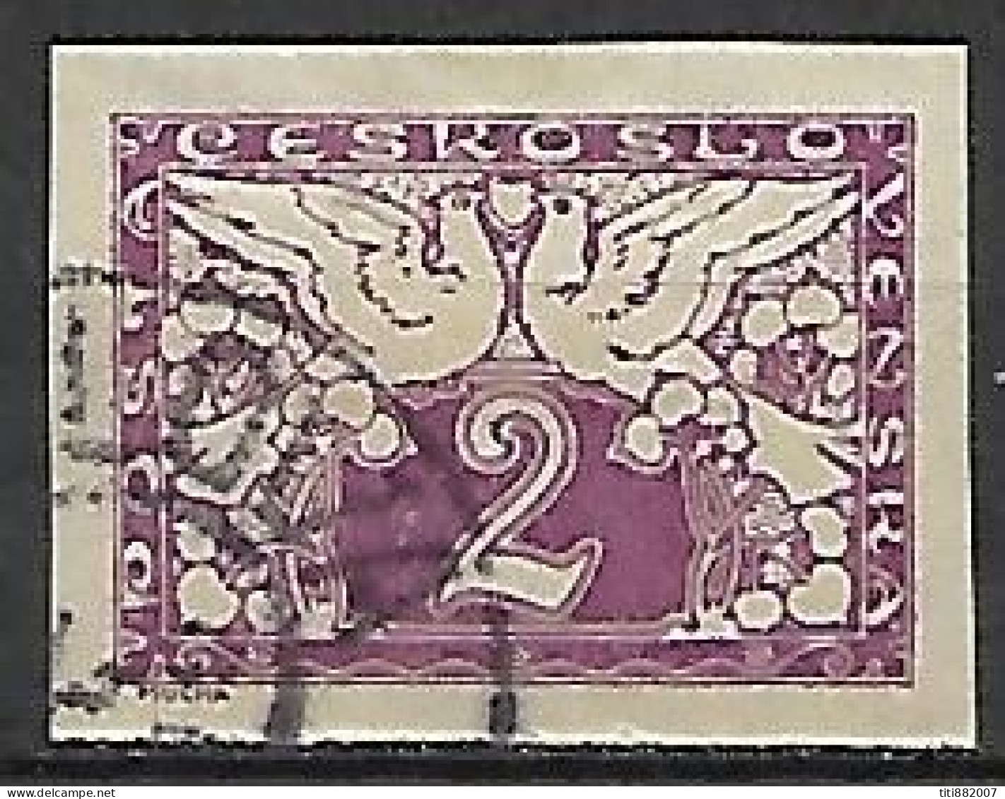 TCHECOSLOVAQUIE     -   Journaux  -  1920 .   Y&T N° 9 Oblitéré - Dagbladzegels
