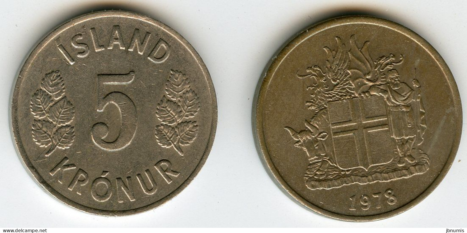 Islande Iceland 5 Kronur 1978 KM 18 - Islandia