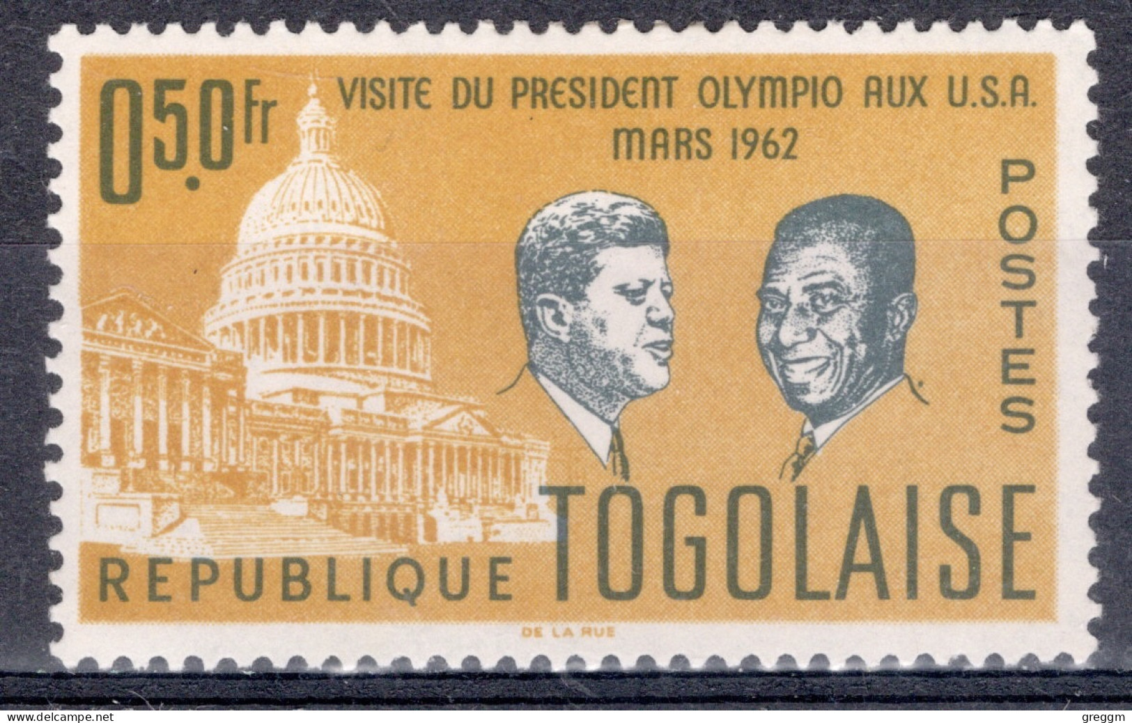 Togo 1962 Visit Of Sylvanus Olympio To The United States Of America In Mounted Mint - Togo (1960-...)