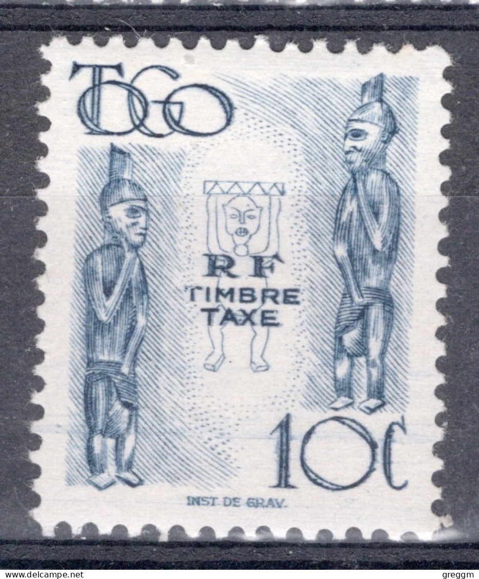 Togo 1947 Single 10c Stamp Postage Due Idols In Mounted Mint - Togo (1960-...)