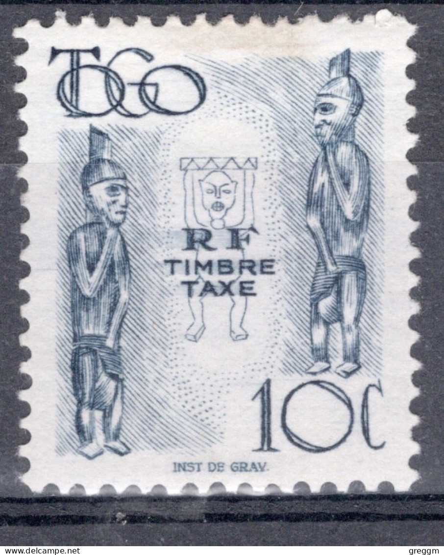 Togo 1947 Single 10c Stamp Postage Due Idols In Mounted Mint - Togo (1960-...)