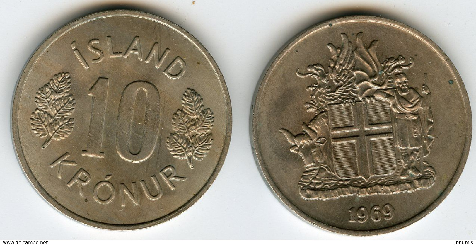 Islande Iceland 10 Kronur 1969 KM 15 - Iceland