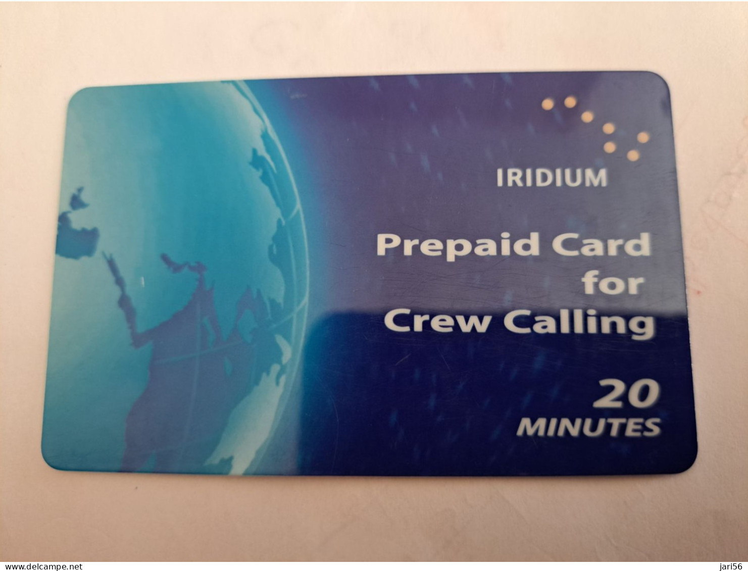 GREAT BRITAIN / IRIDIUM PREPAID/ CREW CALLING  /20 MINUTES   PREPAID CARD / USED       **14042** - Verzamelingen