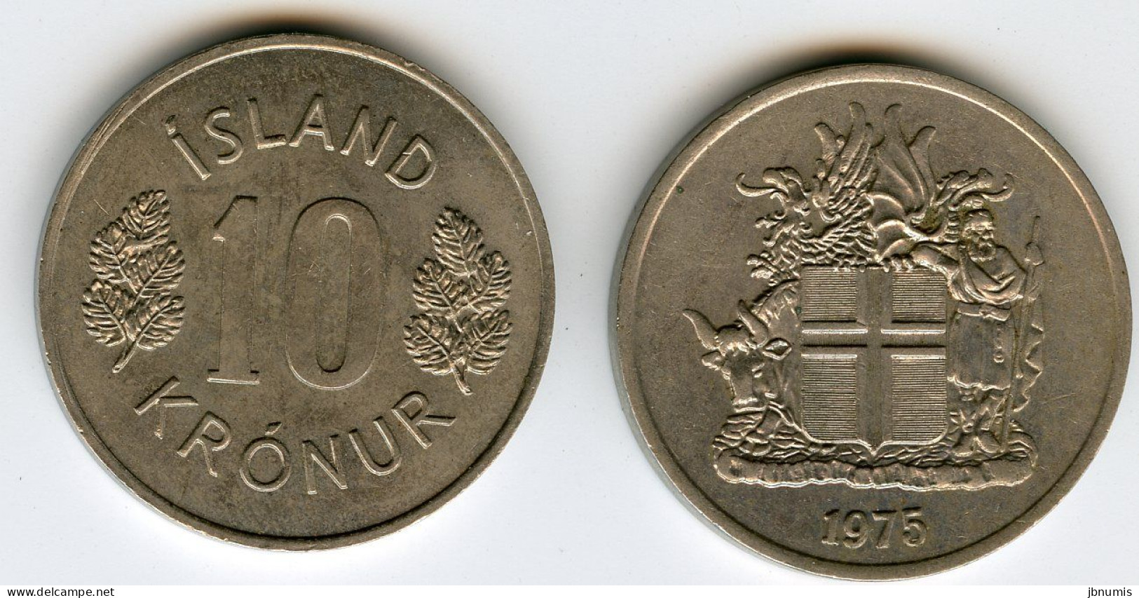 Islande Iceland 10 Kronur 1975 KM 15 - IJsland