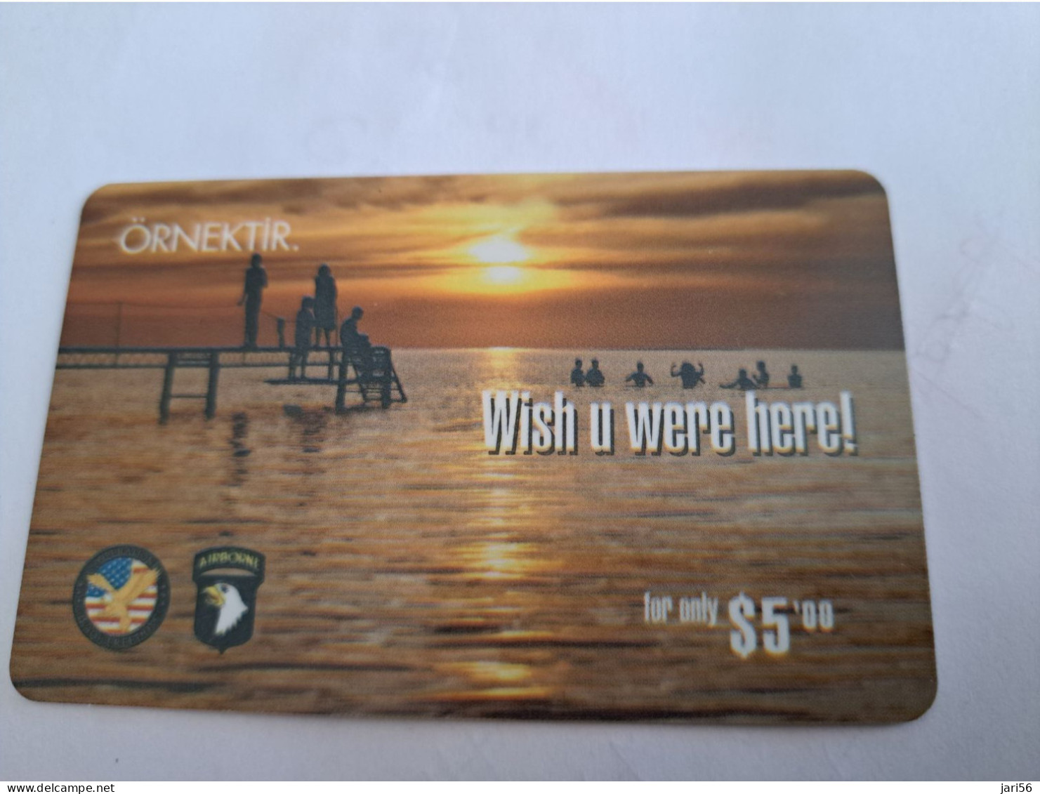 TURKEY/ ORNEKTIR/ / WISH U WERE HERE !/ $ 5,00 / SAMPLE CARD      NICE PREPAID / SAMPLE  CARD    **14044** - Turquie