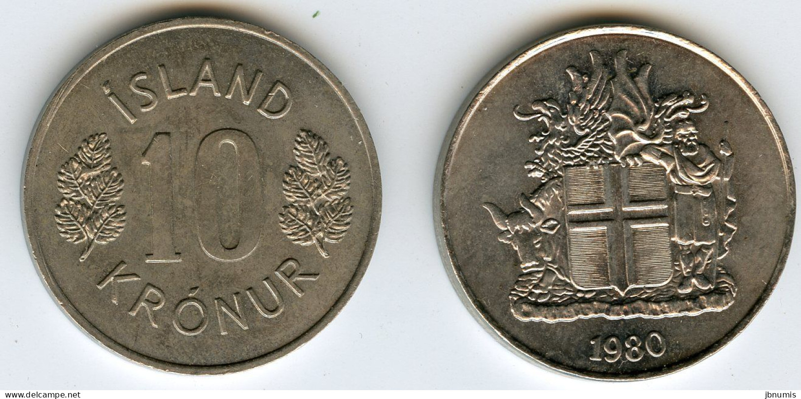 Islande Iceland 10 Kronur 1980 KM 15 - Islandia