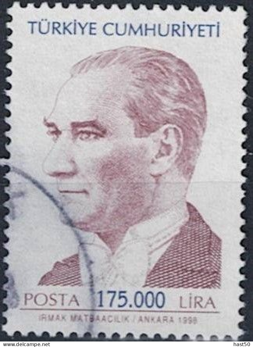 Türkei Turkey Turquie - Atatürk (MiNr: 3156) 1998 - Gest. Used Obl - Used Stamps