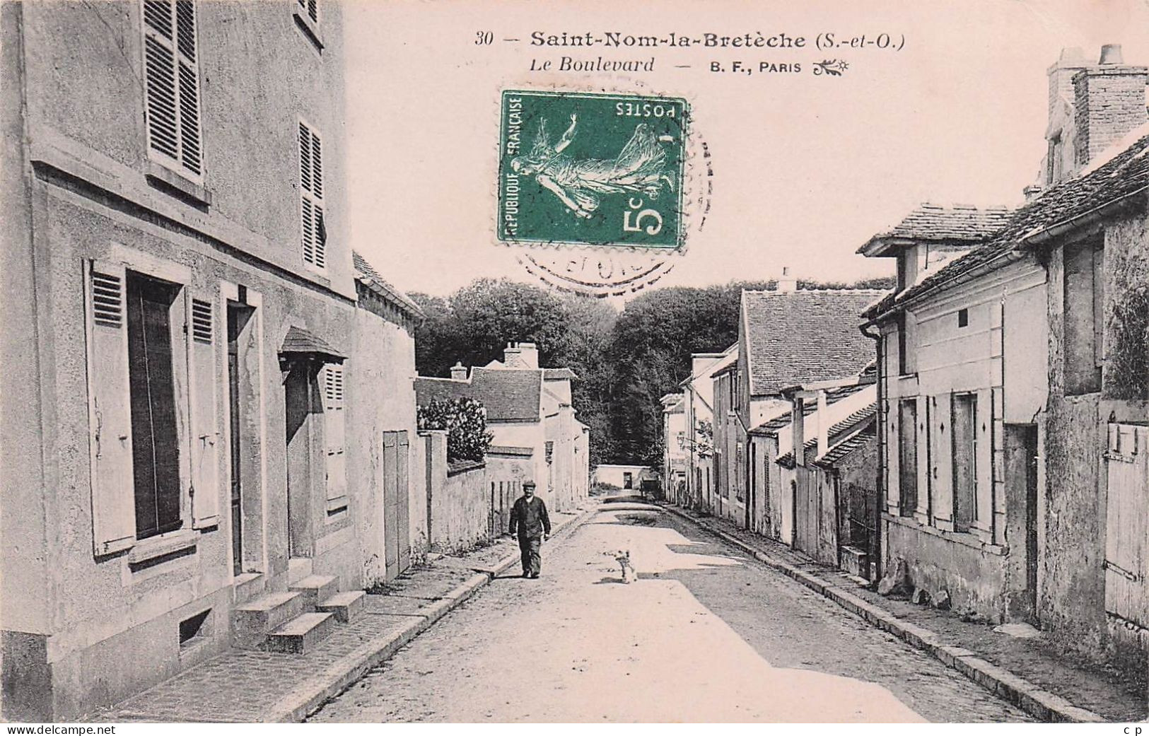 Saint Nom La Breteche - Le Boulevard - CPA°J - St. Nom La Breteche