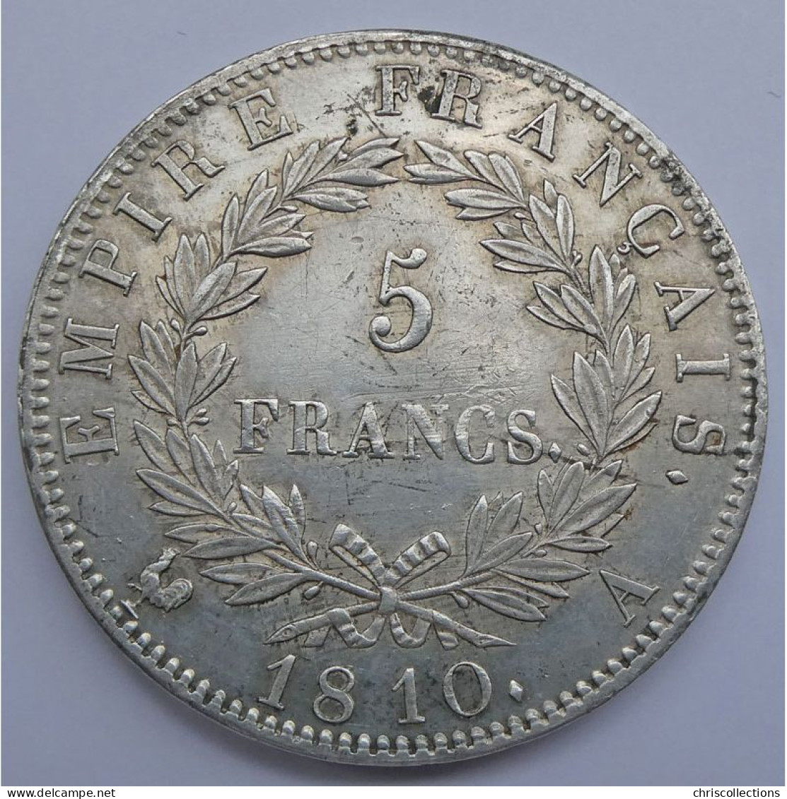 France, Napoléon 1er, 5 Francs 1810 A, SUP, KM#694.1 - 5 Francs