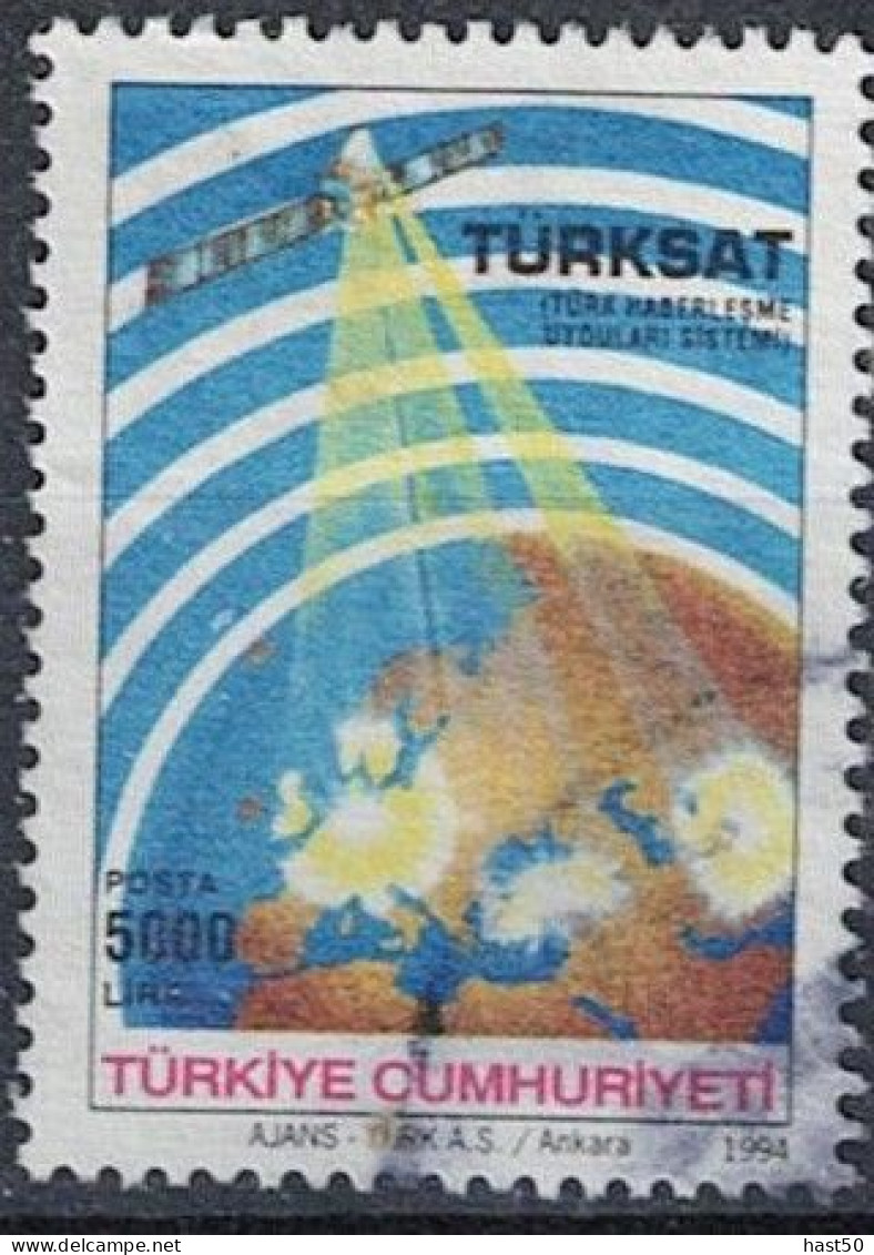 Türkei Turkey Turquie - Fernmeldesatellit „Türksat“ (MiNr: 3010 C) 1994 - Gest. Used Obl - Used Stamps