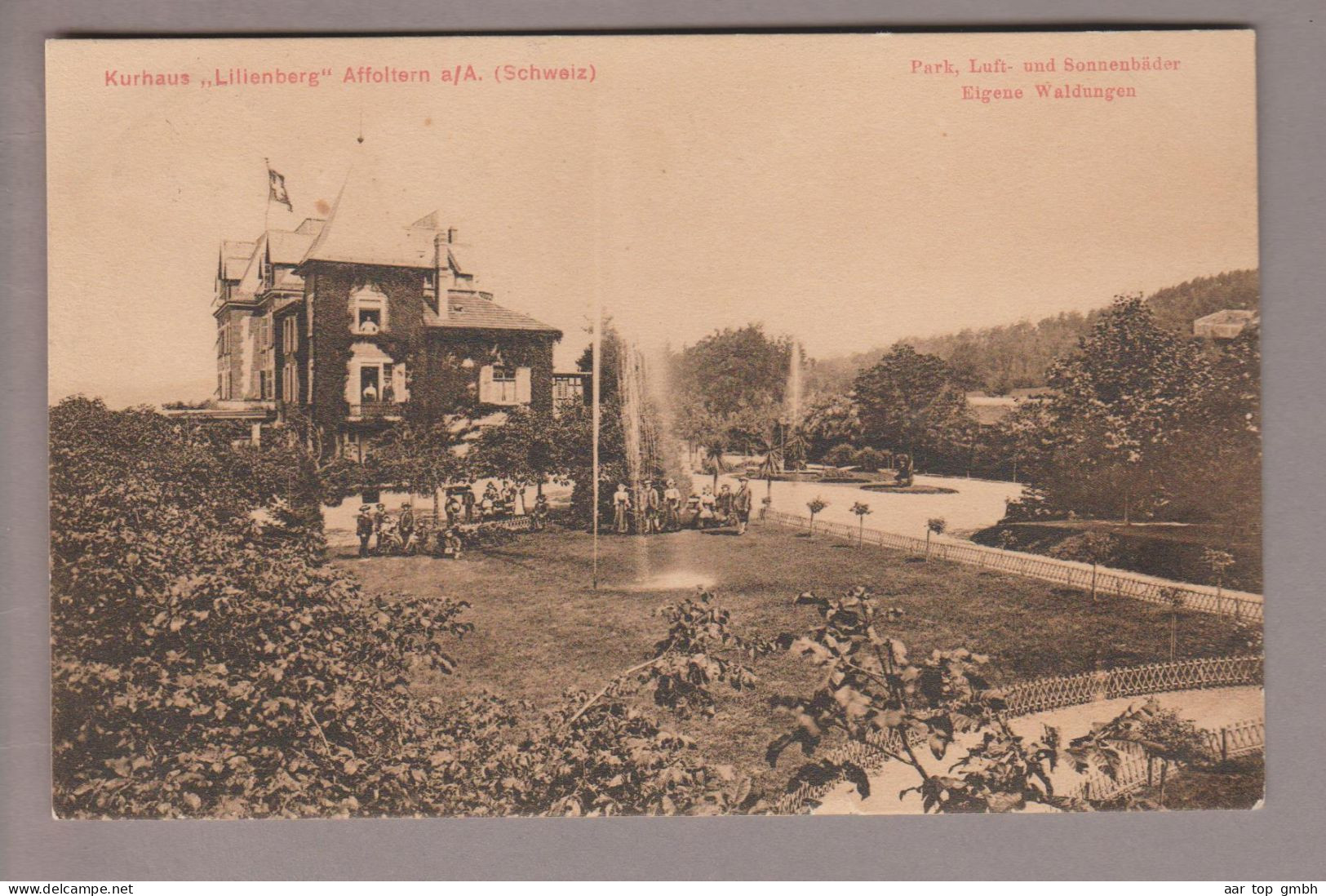 CH ZH Affoltern A.A. 1912-06-17 Lilienberg Kurhaus Foto Orell Füssli - Affoltern