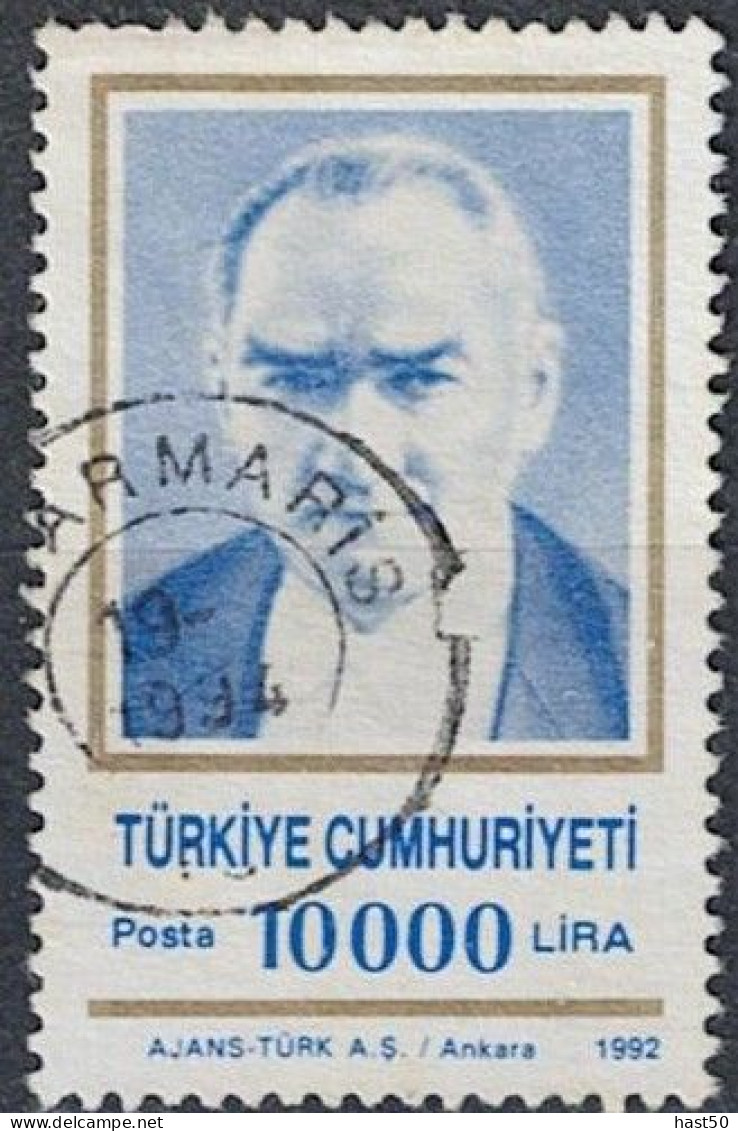 Türkei Turkey Turquie - Atatürk (MiNr: 2951) 1992 - Gest. Used Obl - Gebraucht
