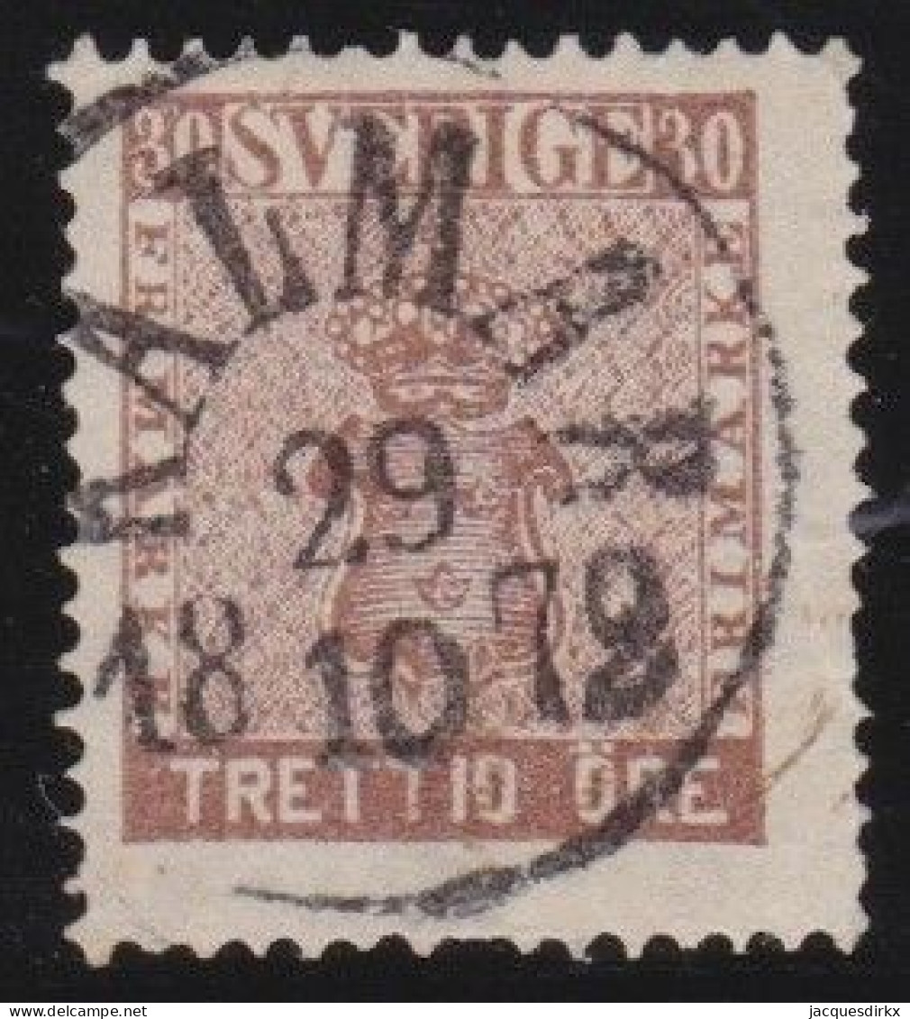 Sweden   .    Y&T   .    10     .     O   .     Cancelled - Used Stamps