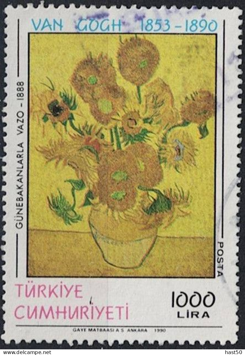 Türkei Turkey Turquie - 100.  Todestag Van Gogh  (MiNr: 2902) 1990 - Gest. Used Obl - Usati