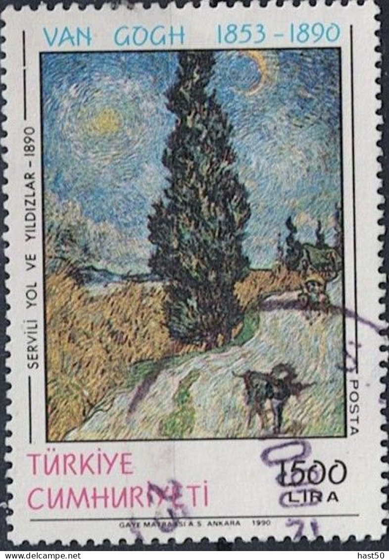 Türkei Turkey Turquie - 100.  Todestag Van Gogh  (MiNr: 2903) 1990 - Gest. Used Obl - Usati