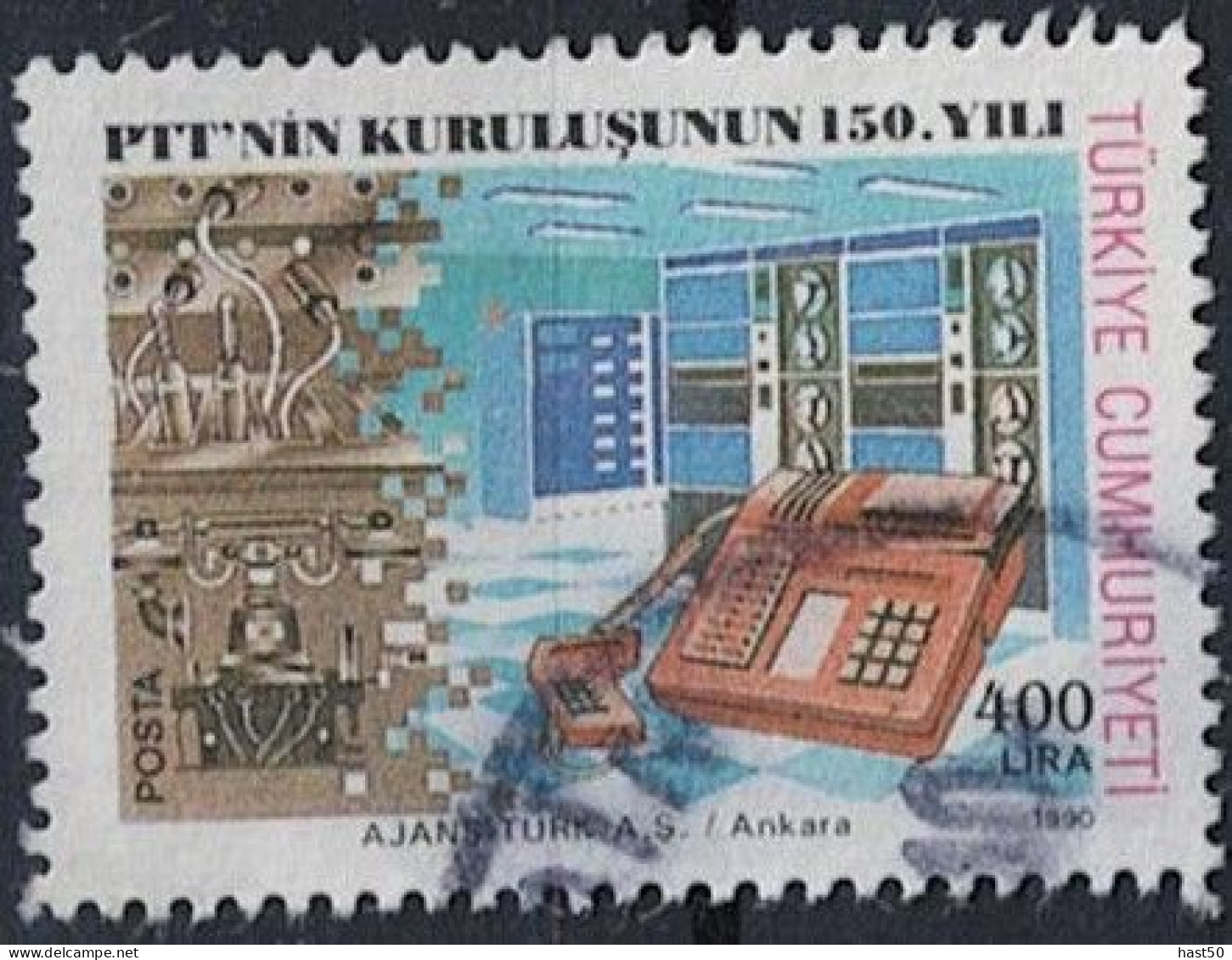 Türkei Turkey Turquie - 150 Jahre Türkische Post (MiNr: 2912 C) 1990 - Gest. Used Obl - Usati