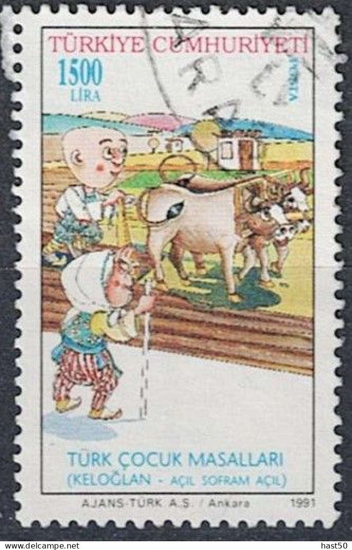 Türkei Turkey Turquie - Märchen „Keloğlan – Tischlein Deck Dich“ (MiNr: 2937) 1991 - Gest. Used Obl - Oblitérés