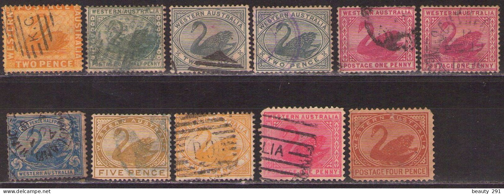 WESTERN AUSTRALIA LOT USED - Gebruikt