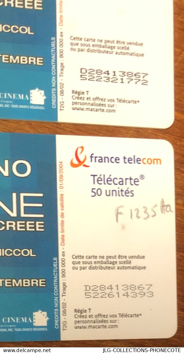 S1MONE N°2 TELECARTE REF PHONECOTE F1235A  N° DE LOT "GRAS & FINS" TELEFONKARTE SCHEDA TARJETA PHONECARD CARD - 2002