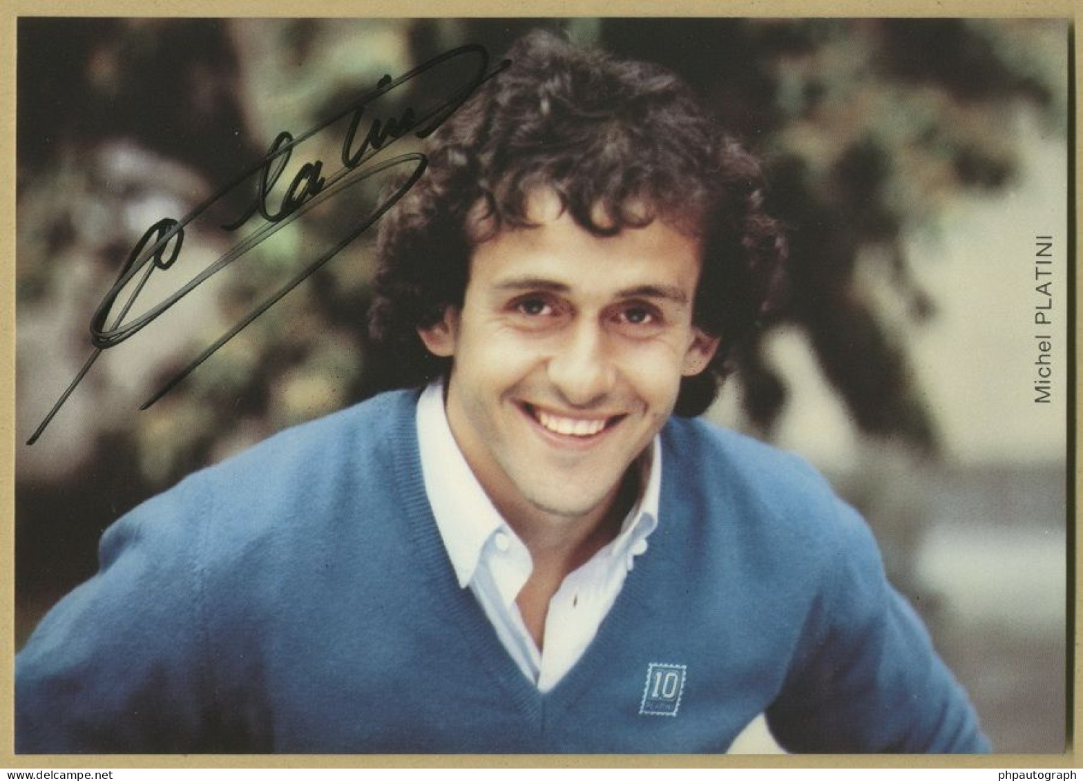 Michel Platini - Rare Jolie Photo-carte Signée En Personne - Cannes 2001 - Sportspeople