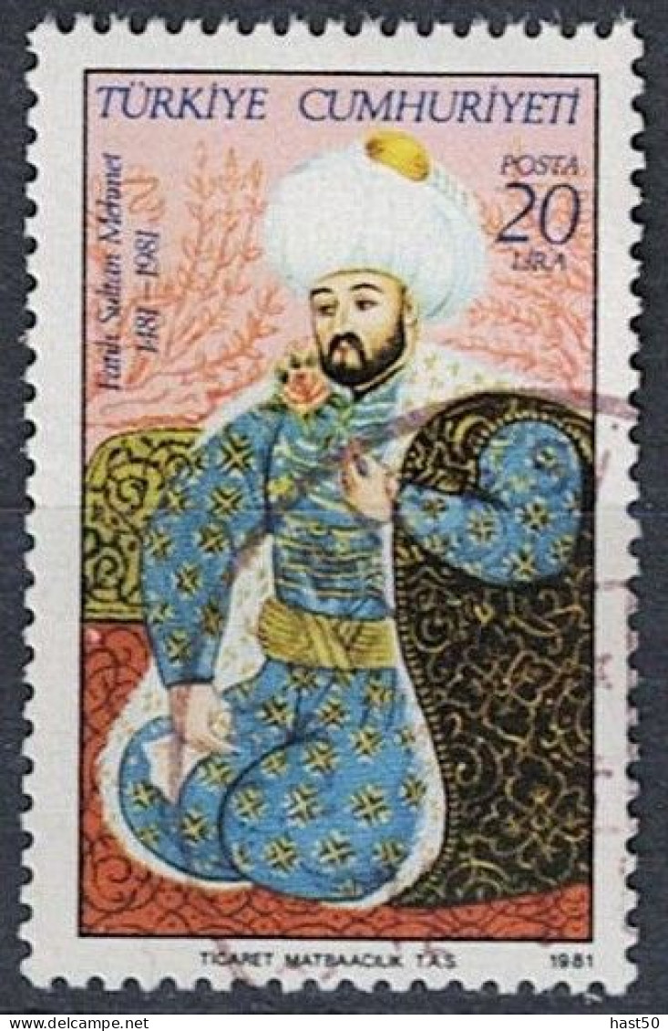 Türkei Turkey Turquie -500. Todestag Von Sultan Mehmet II. (MiNr: 2545) 1981 - Gest. Used Obl - Oblitérés