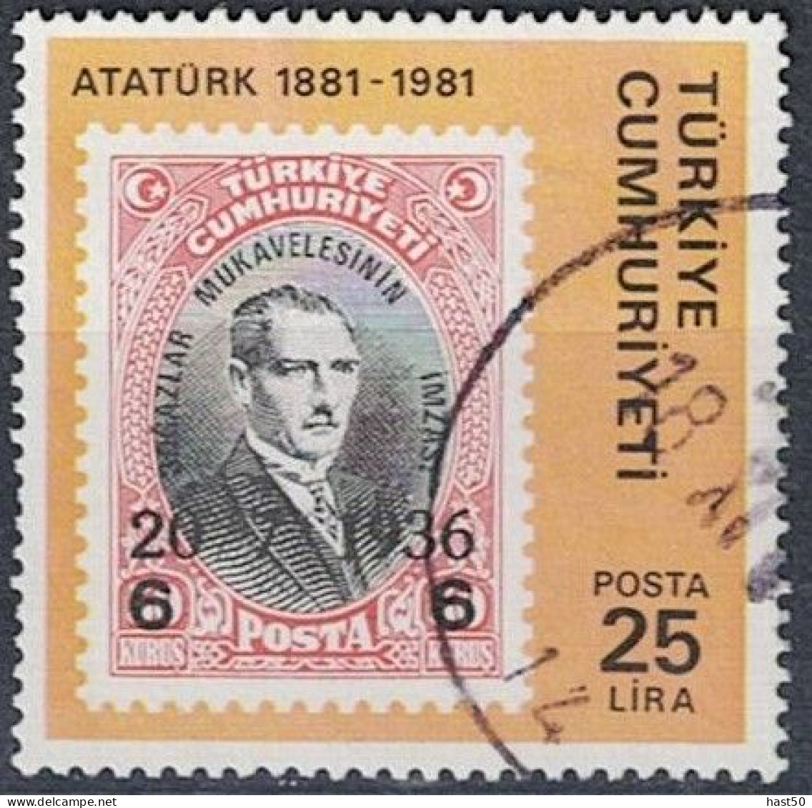 Türkei Turkey Turquie - 100. Geb. Von Atatürk (MiNr: 2555) 1981 - Gest. Used Obl - Gebruikt