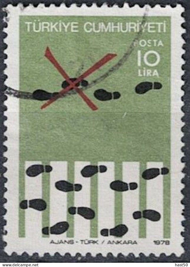Türkei Turkey Turquie - Zebrastreifen Mit Fußspuren (MiNr: 2440) 1978 - Gest. Used Obl - Used Stamps