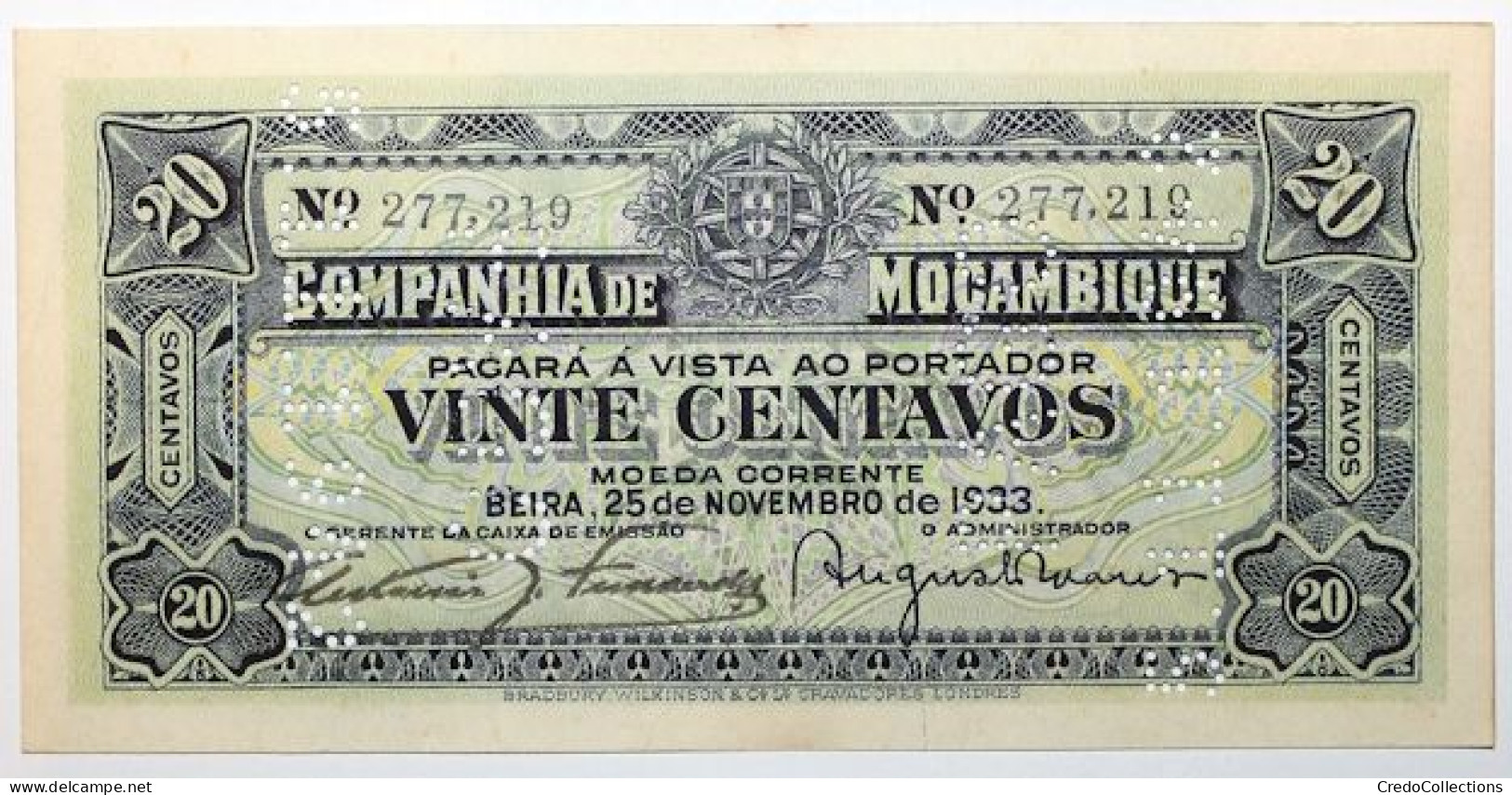 Mozambique - 20 Centavos - 1933 - PICK R29 - SPL - Moçambique