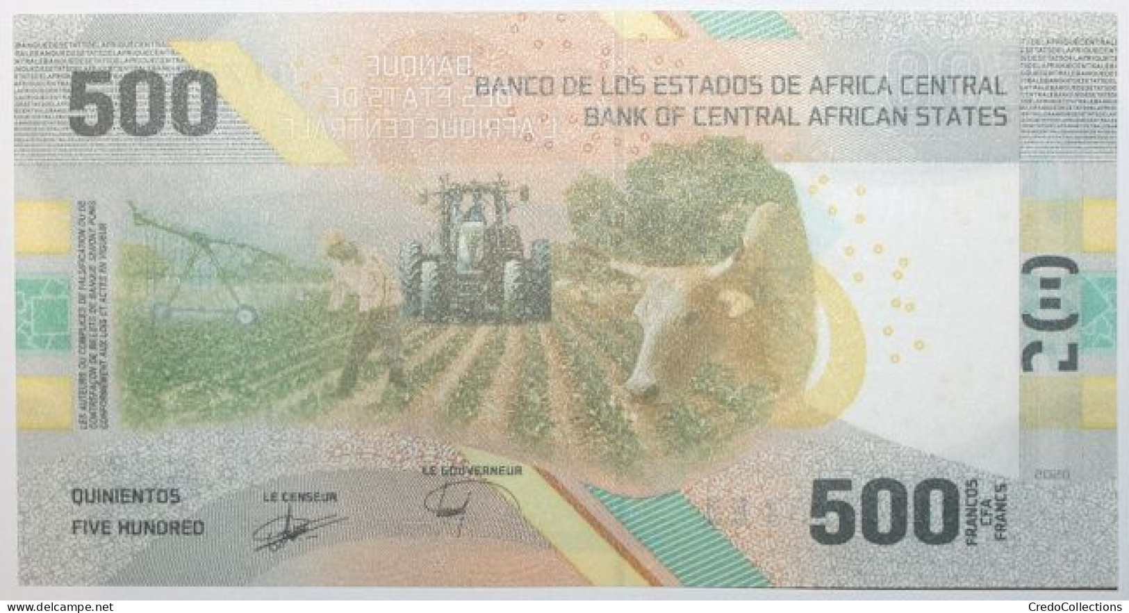 États D'Afrique Centrale - 500 Francs - 2020 - PICK 700 - NEUF - Stati Centrafricani